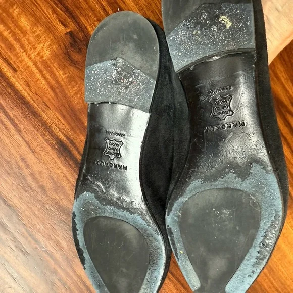 Margaux Women's Black Suede Flats Size 38.5 - Picture 5 of 5